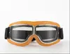 Espelho de Guidão de Motocicleta Óculos Retro Estilo Harley à Prova de Vento Areia Veículo Elétrico Capacete Meio Capacete Respirável e Seguro