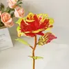 Flor Eterna Dorada Brillante Ramo de Rosas Artificiales Puesto Callejero del Parque del Mercado Nocturno Venta al por Mayor Día de San Valentín Chino Recuerdo Creativo