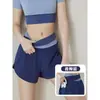 Pantalones Cortos de Fitness para Mujer con Cintura de Bloques de Color Nuevos 2026, Anti-Exposición, Secado Rápido, Transpirables, Pantalones Deportivos para Yoga, Running, Entrenamiento