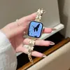 Pulsera de Metal Doble Mariposa para Reloj Compatible con Apple 10 S11 Huawei 11 Fit5 Gt6 Xiaomi 10 Correa de Muñeca
