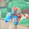 Figuritas de llavero de goma blanda de anime de dibujos animados, colgantes para mochila, accesorios para bolsos, pequeños adornos, al por mayor en stock para tiendas