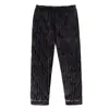 Pantalones de pijama individuales para hombre nuevos, invierno, tres capas, engrosados, forro polar, forro polar de coral, acolchados, cálidos, verdes, para hombres de mediana edad, pantalones de casa