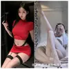 Ling Daiyu Lencería Sexy Falda de Cadera Sexy Traje Pura Pasión Uniforme Coqueto Abstinencia Secretaria Famosa Nueva Chica Sexy Caliente