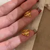 Brincos Retro Flor de Íris em Prata de Lei S925 para Mulheres, Nicho de Luxo de Alta Qualidade, Brincos Tendência Novos Estilosos e Versáteis