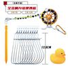 Venta al por mayor de fábrica acero inoxidable candado para peces hebilla para peces vivos candado para peces Luya cuerda de nylon hebilla para peces accesorios de pesca suministros
