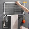 Toallero de baño de acero inoxidable 304 sin perforaciones Toallero de baño Toallero de baño Estante de almacenamiento para inodoro