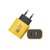 Cargador Dual PD de 45W Adecuado para Cargador de Teléfono Móvil Apple Huawei Samsung 5V2A12W Cabezal de Carga Dual C Multipuerto