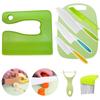 Amazon Juego de 17 Piezas de Cuchillos de Plástico para Frutas para Niños Preescolar Educación Temprana Corte de Verduras Juego de Juguetes de Cocina para Niños