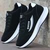 Zapatillas de correr transpirables de otoño e invierno para hombre, zapatillas de cuero para hombre, zapatos de trabajo negros impermeables, zapatos casuales antideslizantes de moda