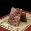 Madera alcanzada por un rayo Madera de azufaifo Colgante taoísta Bangxi Jin Chan Placa de relieve tridimensional tallada a mano Objeto mágico taoísta
