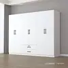 Armario de madera maciza para uso doméstico en dormitorios y apartamentos de alquiler, mueble de almacenamiento fácil de montar, armario grande moderno minimalista para niños