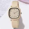 Reloj para Mujer de Comercio Exterior Más Vendido, Estilo Universitario, Reloj Cuadrado Moderno y Casual, Reloj Versátil y Sencillo para Mujer al por Mayor