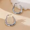 Brincos de Agulha de Prata Estilo Cool de Luxo Leve Gota d'Água Europeus e Americanos Brincos de Temperamento Modernos Acessórios de Brincos Exagerados Simples Versáteis para Mulheres