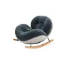 Cadeira de Balanço Casca de Ovo Sofá Preguiçoso Cadeira de Lounge Cadeira para Dormir Adulto Varanda Cadeira de Lazer para Casa Cadeira Única para Sala de Estar Preguiçosa