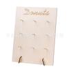 Expositor de madera para manualidades, fiestas de cumpleaños, postres, adornos decorativos de virutas de madera, bodas, MDF, para donas
