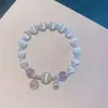 Sin Tabúes DIY Pulsera China de Flores Mariposas con Cuentas para Mujer con Buen Aspecto Pulsera Estilo Ins Regalo para Mejor Amiga Pulsera