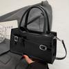Nova Bolsa Quadrada Pequena Portátil Elegante com Laço de Alta Qualidade Casual Versátil Estilo Coreano Moda Bolsa Transversal para Mulheres