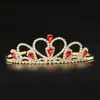 Corona de Princesa Congelada para Niña, Adorno para la Cabeza de Cumpleaños, Accesorios de Pedrería y Cristal