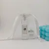 Amostra de Perfume Sacola de Organza Transparente Marca Grande Batom Máscara Embalagem de Cuidados com a Pele Sacola com Cordão Desconto para Grande Quantidade