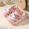 Zapatos Croc para Niños Verano Niñas para Jugar Antideslizantes de Punta Cerrada Sandalias de Playa para Bebé Lindos Accesorios de Gato Venta al por Mayor