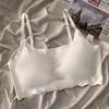 Ropa interior sin costuras de seda helada para niñas, Sujetador deportivo sin tirantes, Sujetador push-up para estudiantes, Chaleco pequeño, Fresco en verano