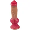 A134 perro gallo pene de silicona maquillaje extra grande con forma animal artificial dildo masturbación femenina productos sexuales SM