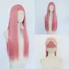 Peruca longa e reta de traje antigo com renda frontal, fibra química de alta temperatura, touca 13*4, conjunto de cabelo estilo antigo universal, cos anime