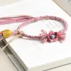 Cordón con Borla para Thangka Llavero DIY Colgante Wen Play Cuerda de Algodón Tejido de Xizang Cordón de Mano