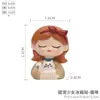 Pegatinas Lindas de Niña para Refrigerador Pegatinas Creativas de Dibujos Animados para Pared Manualidades de Resina Pegatinas para Interruptores Accesorios de Pared para Sala de Estar Dormitorio