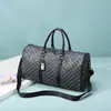 Bolsa de Viagem Transfronteiriça em PU, Bolsa de Viagem Masculina para Viagem de Negócios, Grande Capacidade, Bolsa de Treino Fitness de Couro Macio de Alta Qualidade