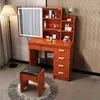 Amazon Más Vendido Transfronterizo Tocador Mesa de Tocador con Espejo Habitación Moderna Simple Apartamento Pequeño Tocador de Celebridad de Internet