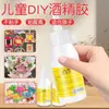 Pegamento de Alcohol para Manualidades DIY Infantiles, Tela No Tejida, Pegamento de Alcohol de 30ml, Cuerda, Poliestireno Expandido, Palitos de Torcer, Pegamento Transparente