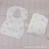 Babero desechable para bebé con babero impermeable de algodón para bebé estampado babero para comer infantil babero antimanchas