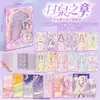 Nuevas Pegatinas de Diseñador de Joyas Niña Linda Pegatina de Diamante Hecha a Mano Material Caja de Pegatinas para Vestir Escena