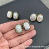 Brincos de pérolas de água doce barrocas naturais Brincos de diamante retrô de alta qualidade Acessórios de banquete de luxo leve para roupas de noite