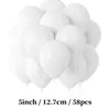 58 Piezas de Globos de Látex Multicolor Son Adecuados para Bodas, Cumpleaños, Ceremonias de Graduación, Celebraciones de Aniversario y Decoraciones Festivas