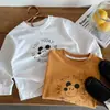 Camiseta Bangcheng para Niños 2026 Otoño Nueva para Niños Caricatura Letra Manga Larga Camiseta Base Versátil Ropa para Niños Clase A