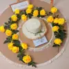 Parede de flores artificiais em cascata para atacado, flores falsas para decoração, trepadeira de flores para cobrir tubos de ar condicionado, paisagismo de lojas e decoração de jardim