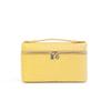 Bolsa Estojo de Almoço LP Padrão Avestruz Couro de Vaca Primavera Bolsa de Maquiagem Portátil de Alta Qualidade Bolsa Feminina de Couro Genuíno Bolsa de Ombro Transversal para Celular