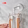 KM 5162 Gancho giratorio de 360 grados, gancho adhesivo sin costuras, estante adhesivo fuerte, estante de almacenamiento para espátula de cocina