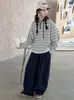 Conjunto de Primavera y Otoño para Niñas: Sudadera a rayas elegante y a la moda para niñas mayores y estudiantes de secundaria, atuendo casual de otoño estilo coreano con pantalones de pierna ancha