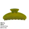 Grampo de Cabelo Semi-Círculo de Alta Qualidade Estilo Coreano Impressão UV Elegante Personalidade da Moda Grampo Tubarão Acessório de Cabelo para Coque na Parte de Trás da Cabeça