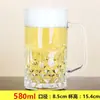 Taza Grande de Vidrio Grueso para Cerveza con Asa al por Mayor, Taza de Cerveza, Taza de Té para Casa de Té, Vaso para Beber en Casa