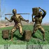 Fabricante Personalizado de Esculturas de Figura de Imitación Cobre de Fibra de Vidrio, Esculturas de Cobre Fundido para Parques, Snacks, Costumbres Populares y Esculturas de Cobre de Cultura Agrícola