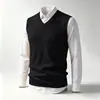 Comercio Electrónico Transfronterizo Nuevo Otoño/Invierno Cuello en V Sin Mangas Punto Z Vest Suéter Base