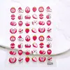 Pegatinas para Uñas Serie de Frutas Estéreo en Relieve 5D Pegatinas Decorativas de Cachorro Blanco de Dibujos Animados para Teléfono y Tableta Pegatinas para Uñas