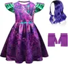 Nuevo Vestido de Fantasía de Princesa Amazona para Niña Vestido de Princesa con Manga Fruncida Ropa vestido Vestido de Princesa para Niños