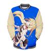 Jaqueta de Beisebol Estilo Coreano da Moda Estampada Amazon Angelsofdeath Primavera e Outono para Mulheres Atacado Estilo Casual