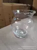 Tanque de peces redondo de cristal transparente con encaje, tanque para tortugas, peces dorados, jarrón de cristal hidropónico, mini tanque de peces ecológico con encaje