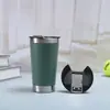En stock transfronterizo vaso de cerveza de 20 oz doble capa al vacío con abrebotellas vaso para coche portátil al aire libre montado en coche vaso térmico